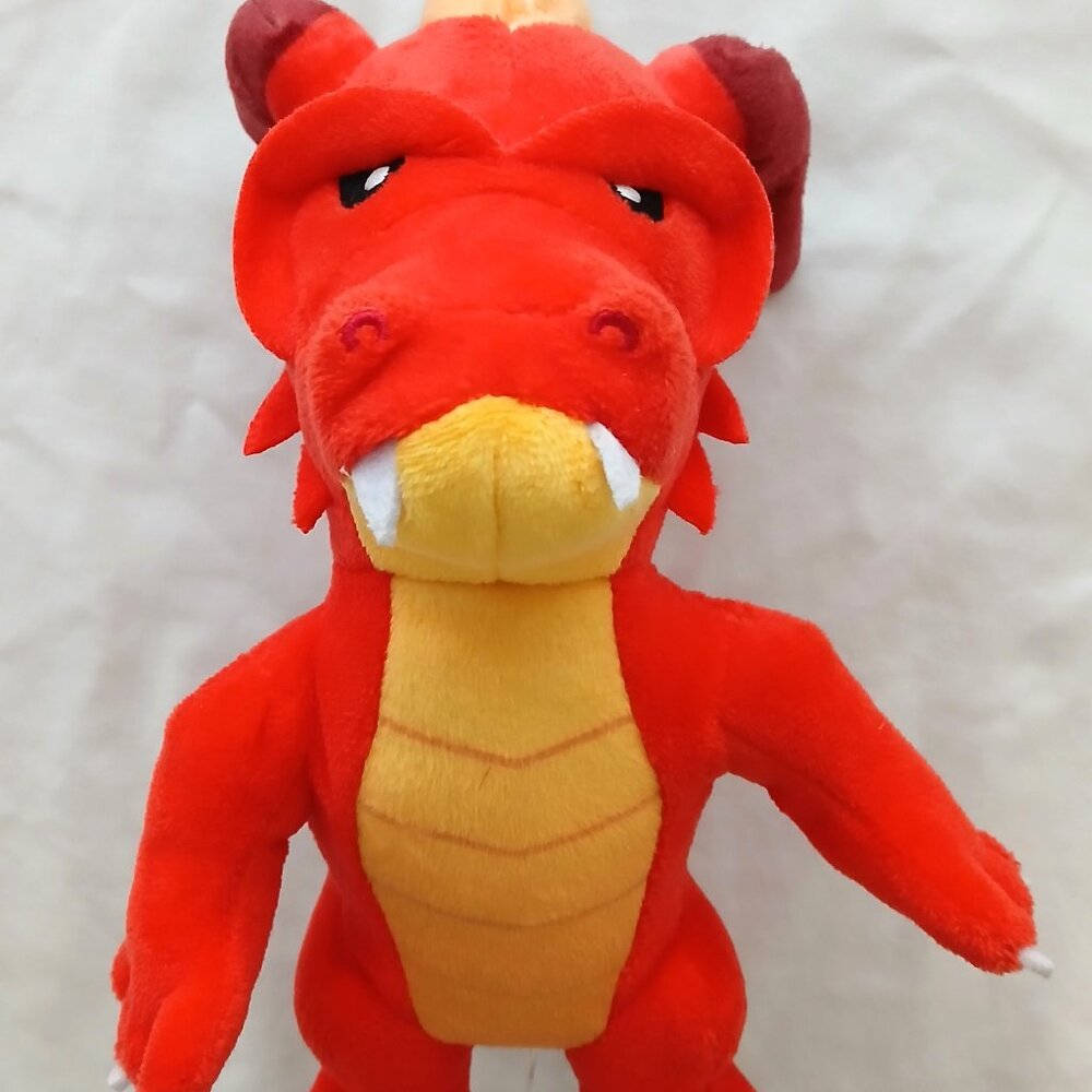 Stumble Guys Inferno Plush Dragon Red and Yellow 8"